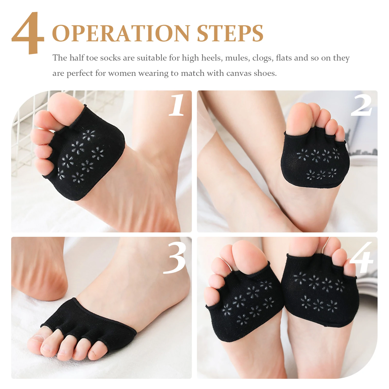 5 Pairs Summer Thin Invisible Socks Women Seamless Cotton Half Toe Breathable Comfort Elastic Fits Most Casual Durable
5 Pairs Summer Thin Invisible Socks Women Seamless Cotton Half Toe Breathable Comfort Elastic Fits Most Casual Durable