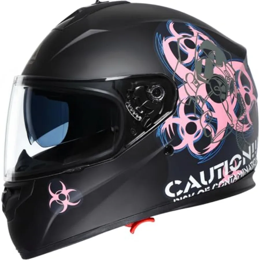 Motorcycle helmet for street riding polycarbonate shell matte black dual visor with smoked sunshield and DOT certification
Motorcycle helmet for street riding polycarbonate shell matte black dual visor with smoked sunshield and DOT certification