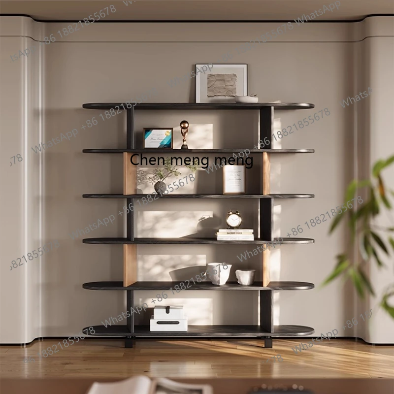 Bookshelf Light luxury high-end office filing cabinet Floor shelf against the wall Solid wood layered shelf
Bookshelf Light luxury high-end office filing cabinet Floor shelf against the wall Solid wood layered shelf