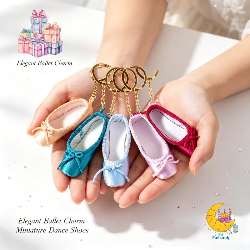 Mini Pointe Shoes Keychain Handmade Ballet Shoe Keyring Cute Bag Pendant Charm Fashion Accessory Gift For Dance Lover Wholesale
Mini Pointe Shoes Keychain Handmade Ballet Shoe Keyring Cute Bag Pendant Charm Fashion Accessory Gift For Dance Lover Wholesale