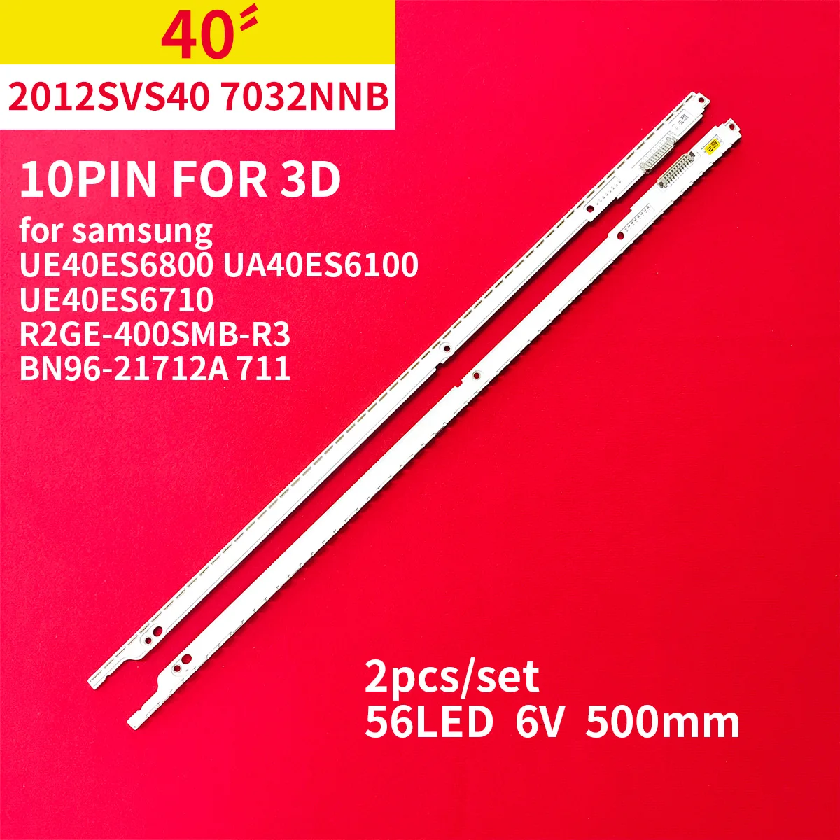 Светодиодная лента для подсветки телевизора Samsung 40 дюймов, 2 шт. for Samsung 40” TV UE40ES6800 UA40ES6100 UE40ES6710 2012SVS40 7032NNB 3D R2GE-400SMB-R3 BN96-21712A 711
Светодиодная лента для подсветки телевизора Samsung 40 дюймов, 2 шт. for Samsung 40” TV UE40ES6800 UA40ES6100 UE40ES6710 2012SVS40 7032NNB 3D R2GE-400SMB-R3 BN96-21712A 711