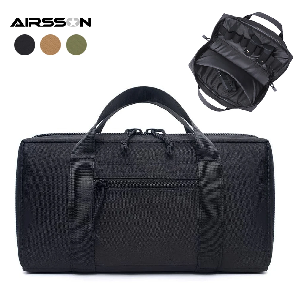 Tactical Gun Bag Soft Padded Pistol Handgun Carry Pouch Firearm Case with Magazine Pouch for Outdoor Hunting Shooting Range Bag
Tactical Gun Bag Soft Padded Pistol Handgun Carry Pouch Firearm Case with Magazine Pouch for Outdoor Hunting Shooting Range Bag