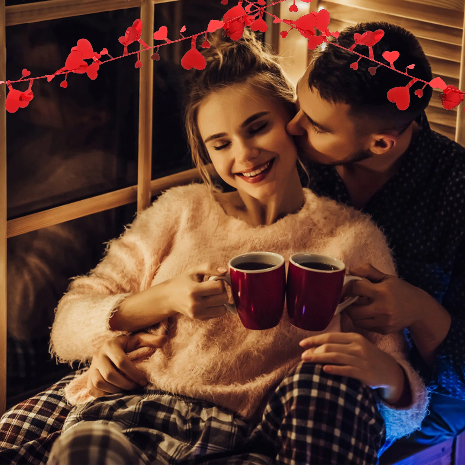 Valentines Day Love Wreath Moderate Length Flexible Arrangement Easy to Wrap Hang Decor for Front Door Office Ceremony Garden
Valentines Day Love Wreath Moderate Length Flexible Arrangement Easy to Wrap Hang Decor for Front Door Office Ceremony Garden
