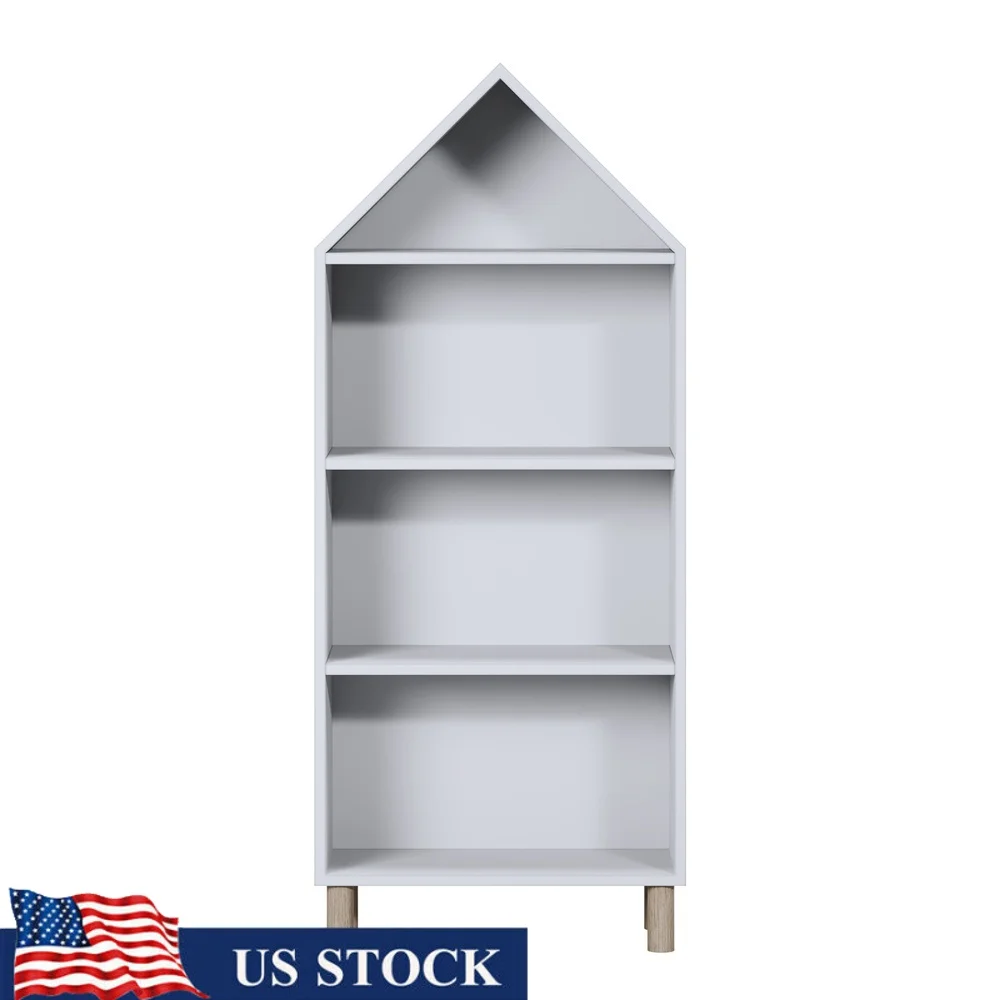 House Shaped Bookshelf Kids Room Storage Display Durable Manufactured Wood Vertical Bookcase Easy Assembly 3 Shelves
House Shaped Bookshelf Kids Room Storage Display Durable Manufactured Wood Vertical Bookcase Easy Assembly 3 Shelves