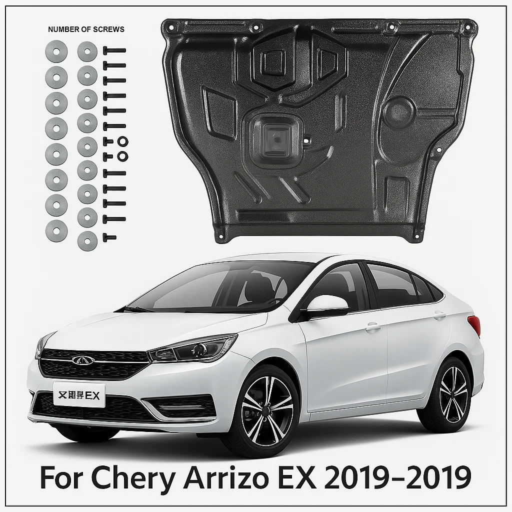 Black Under Engine Guard Plate Splash Shield Mud Fender Cover Mudguard Protector for Chery Arizer EX 2019-2019 1.5L Car
Black Under Engine Guard Plate Splash Shield Mud Fender Cover Mudguard Protector for Chery Arizer EX 2019-2019 1.5L Car