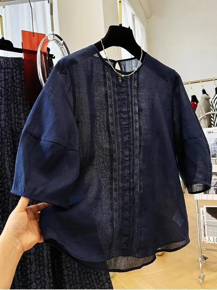 2025 Summer Elegant Short Sleeve Shirt Vintage Tops Blouses For Women Fashion Female Clothing
2025 Summer Elegant Short Sleeve Shirt Vintage Tops Blouses For Women Fashion Female Clothing
