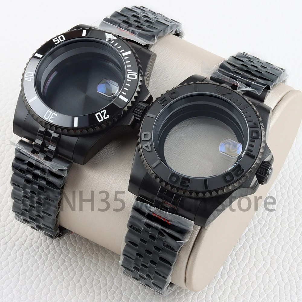 Black 40mm Watch Case For Yacht-Master Submariner Seiko NH34 NH35 NH36 NH38 Movement Stainless Steel Jubilee Bracelet GMT Case
Black 40mm Watch Case For Yacht-Master Submariner Seiko NH34 NH35 NH36 NH38 Movement Stainless Steel Jubilee Bracelet GMT Case