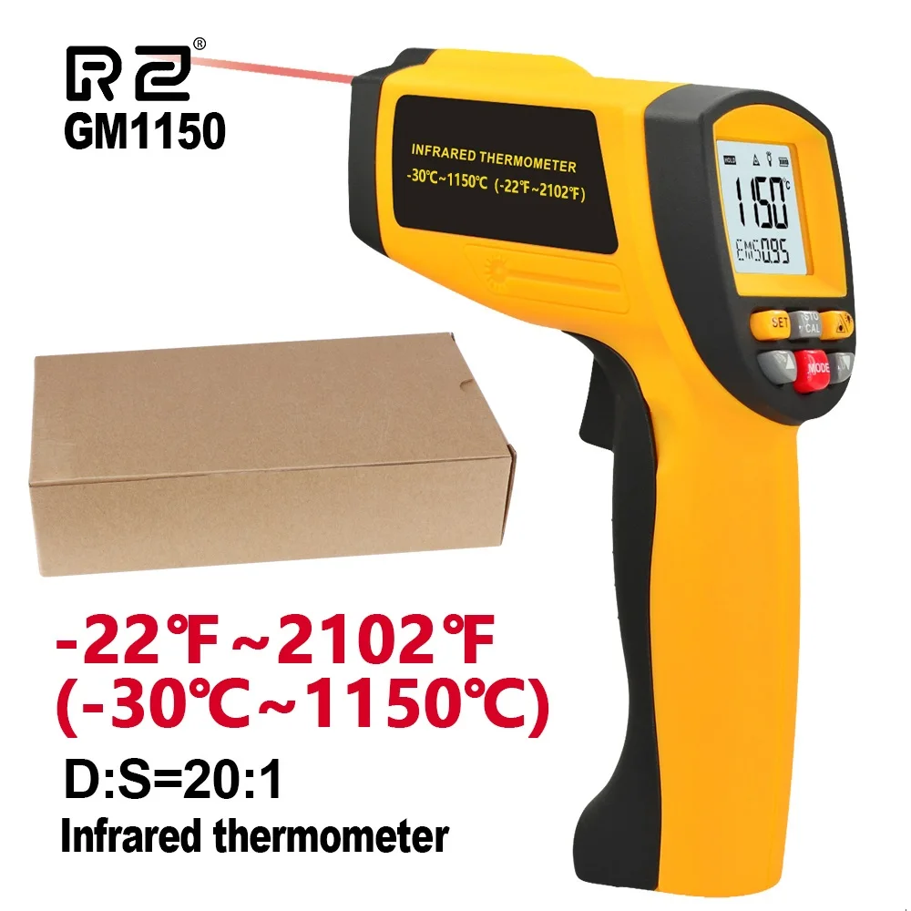 SYXLIF Infrared Thermometer Gun with Non-Contact Digital Laser -22℉~2102℉ Temperature Meter and Temperature Humidity Instruments
SYXLIF Infrared Thermometer Gun with Non-Contact Digital Laser -22℉~2102℉ Temperature Meter and Temperature Humidity Instruments