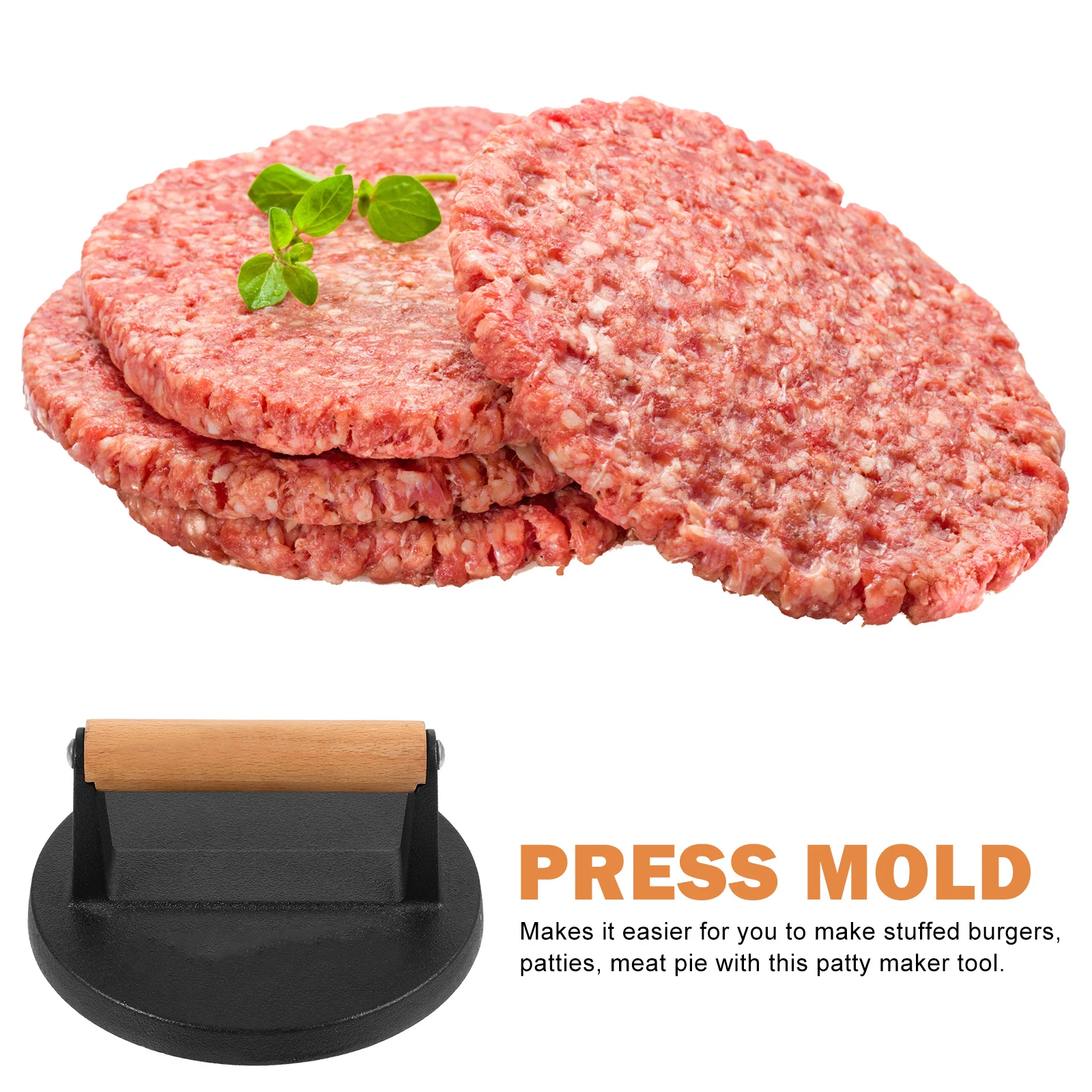 Meatball Maker Kitchen Tool Burger Press Patty Burgers Outdoor Pressing Mold Hamburger Wood Pie Gadget
Meatball Maker Kitchen Tool Burger Press Patty Burgers Outdoor Pressing Mold Hamburger Wood Pie Gadget