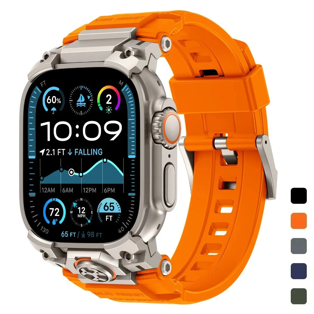 Роскошный титаново-силиконовый спортивный ремешок для Apple Watch Ultra 3 49 мм, для IWatch Series Ultra 3 2 1 49 мм, аксессуары для браслетов
Роскошный титаново-силиконовый спортивный ремешок для Apple Watch Ultra 3 49 мм, для IWatch Series Ultra 3 2 1 49 мм, аксессуары для браслетов