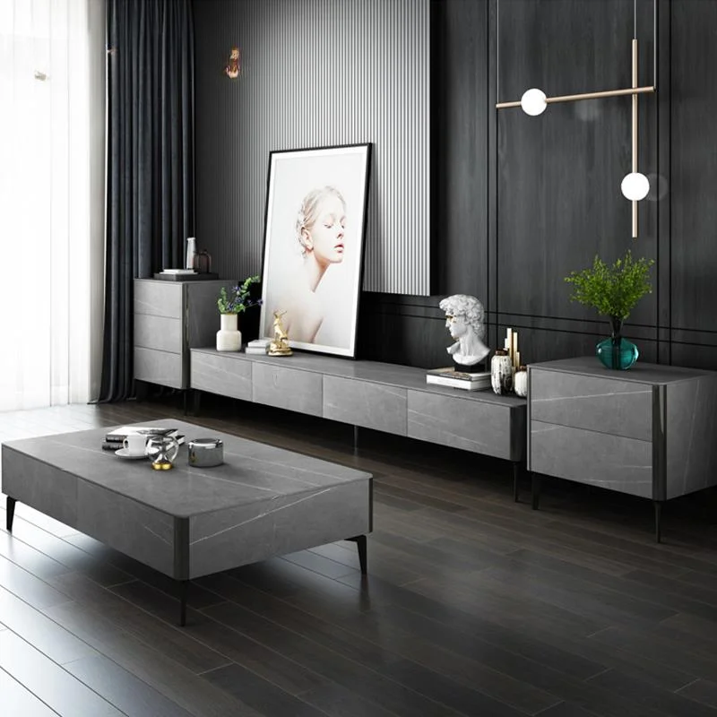 Modern Minimalist Rock Board Coffee Table TV Cabinet Combination Italian Luxury Living Room Wall Cabinet For Small Apartment
Modern Minimalist Rock Board Coffee Table TV Cabinet Combination Italian Luxury Living Room Wall Cabinet For Small Apartment