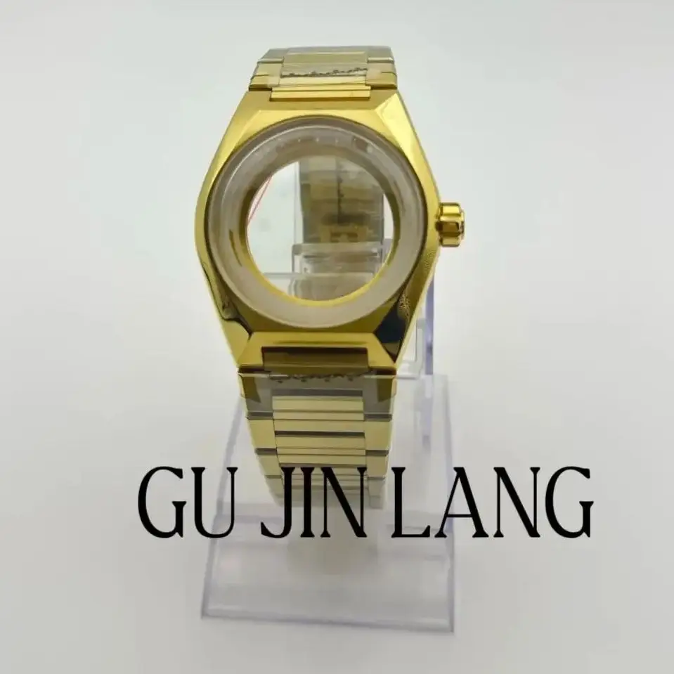 41mm gold stainless steel case suitable for NH35 movement
41mm gold stainless steel case suitable for NH35 movement