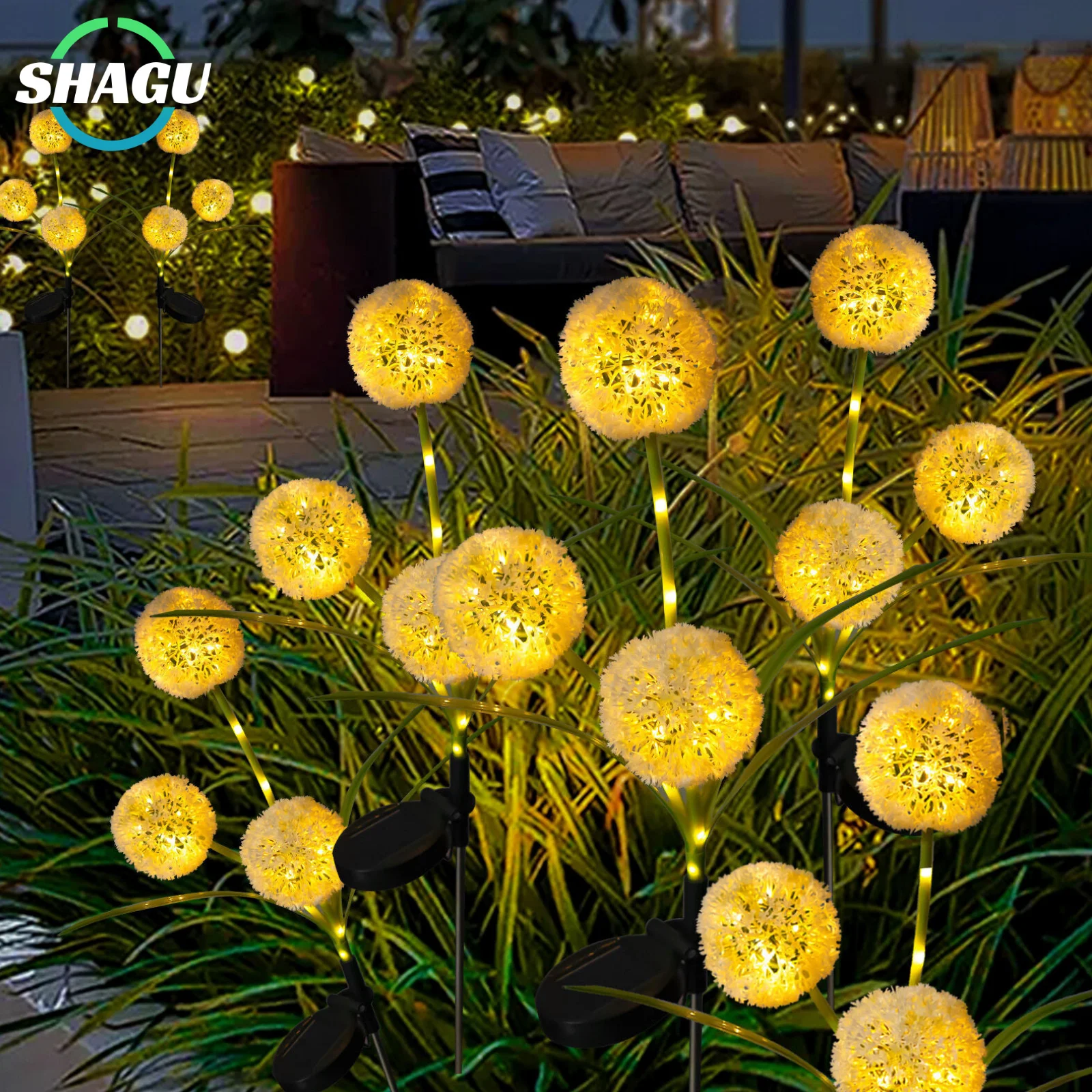 SHAGU 1 Pack Onion Solar Decorative Light Lamp for Backyard Garden Street Patio Decoration Dandelion Flower Light Lamp Outdoor
SHAGU 1 Pack Onion Solar Decorative Light Lamp for Backyard Garden Street Patio Decoration Dandelion Flower Light Lamp Outdoor