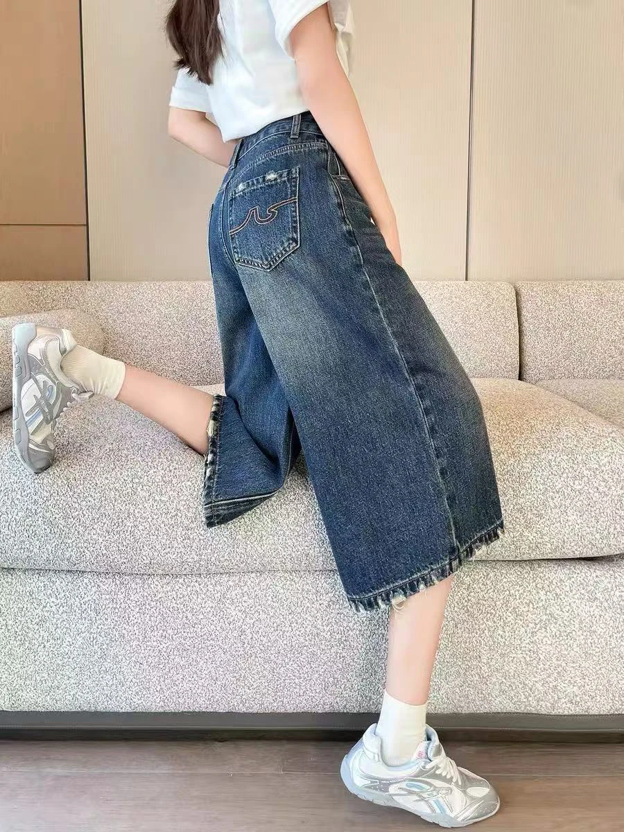 Loose High Waist Blue Denim Jeans Women's Summer 2026 Wide Leg Crop Pants Straight Cut plus Size Retro Style Casual Trousers
Loose High Waist Blue Denim Jeans Women's Summer 2026 Wide Leg Crop Pants Straight Cut plus Size Retro Style Casual Trousers