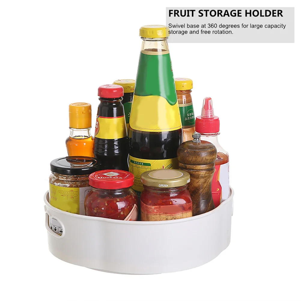Anti-Slip Rotating Storage Tray Multi-Function Organizer For Kitchen Bathroom Desk Cosmetics Fruit Seasoning Holder Swivel Base 
Anti-Slip Rotating Storage Tray Multi-Function Organizer For Kitchen Bathroom Desk Cosmetics Fruit Seasoning Holder Swivel Base