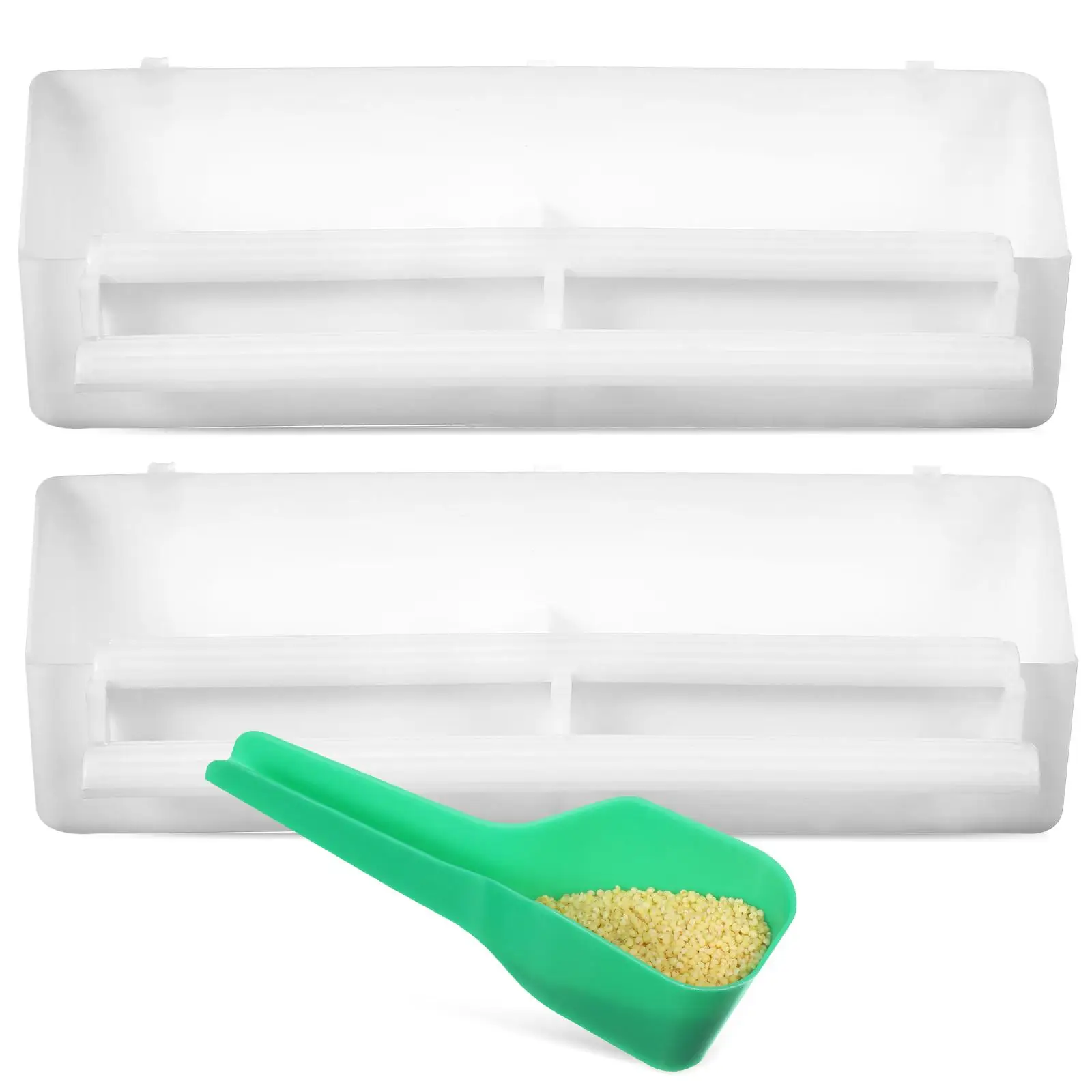 2 Cage Feeder Bowls 1 Dual Compartments Secure Attachment Sturdy Construction Pet Bird Accessories Food
2 Cage Feeder Bowls 1 Dual Compartments Secure Attachment Sturdy Construction Pet Bird Accessories Food