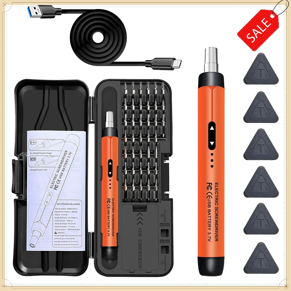 Portable Precision Electric Screwdriver Kit Wireless Rechargeable Design for Household Electronic Repair
Portable Precision Electric Screwdriver Kit Wireless Rechargeable Design for Household Electronic Repair