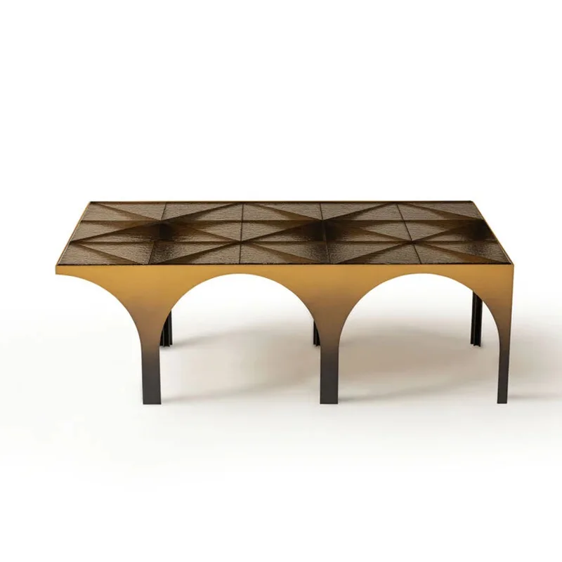 Water ripple glass coffee table rectangular Italian light luxury wave crystal table
Water ripple glass coffee table rectangular Italian light luxury wave crystal table