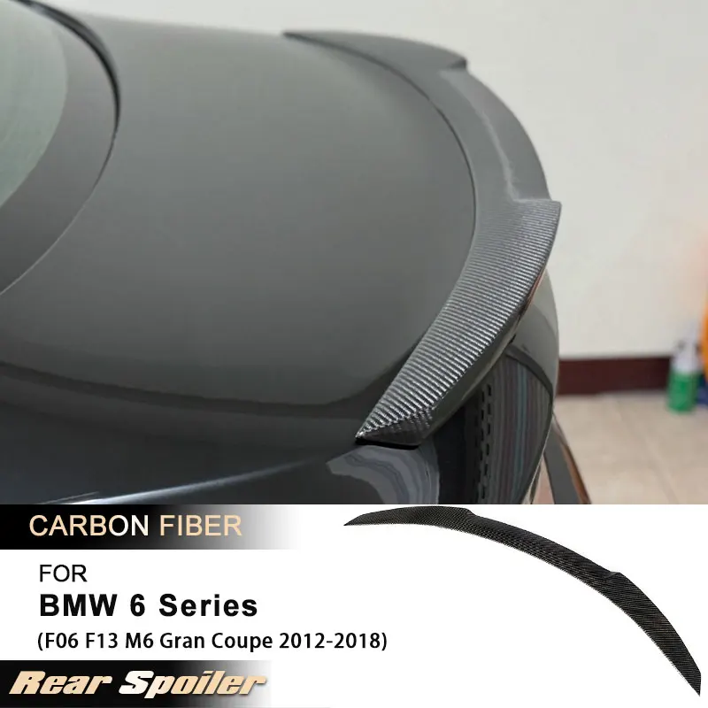 Car Rear Trunk Spoiler Wings for BMW 6 Series F06 F13 M6 Gran Coupe 2012-2018 Full Carbon Fiber Rear Spoiler Boot Wing Lip
Car Rear Trunk Spoiler Wings for BMW 6 Series F06 F13 M6 Gran Coupe 2012-2018 Full Carbon Fiber Rear Spoiler Boot Wing Lip