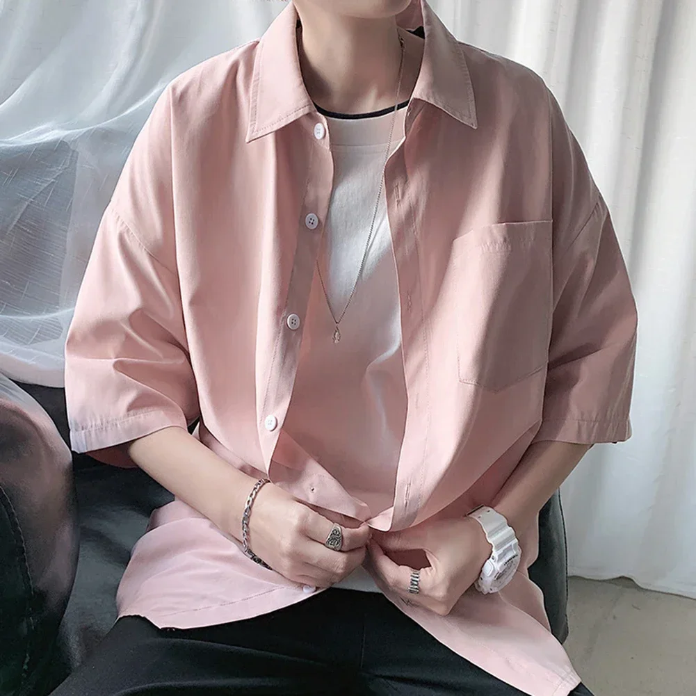 Men Shirts Short Sleeve Summer Casual Loose Blouses Fashion Streetwear Male Button Pocket Shirt Couple Vintage Tops
Men Shirts Short Sleeve Summer Casual Loose Blouses Fashion Streetwear Male Button Pocket Shirt Couple Vintage Tops