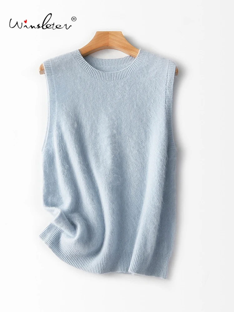 Winsleter-89.1%Sheep Wool 6.1%Cashmere Elegant Vest Sweater, O Neck Solid, Women Fashion Commute Knit Vest, 2025 Autumn T59144CC
Winsleter-89.1%Sheep Wool 6.1%Cashmere Elegant Vest Sweater, O Neck Solid, Women Fashion Commute Knit Vest, 2025 Autumn T59144CC