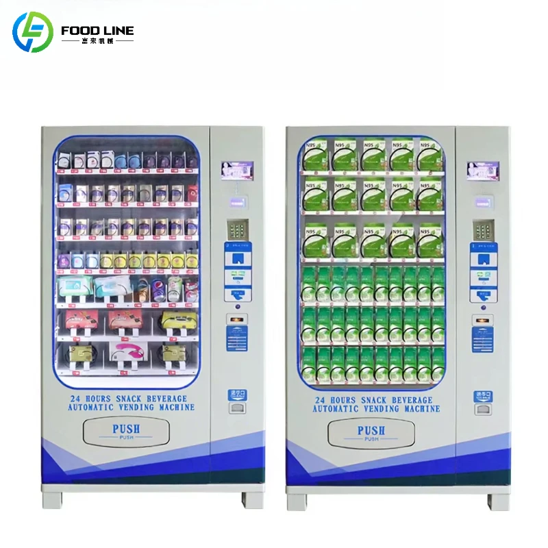 Customized Large Capacity Automatic Snacks & Cold Drinks Vending Machine With LED Light For Supermarket Station
Customized Large Capacity Automatic Snacks & Cold Drinks Vending Machine With LED Light For Supermarket Station