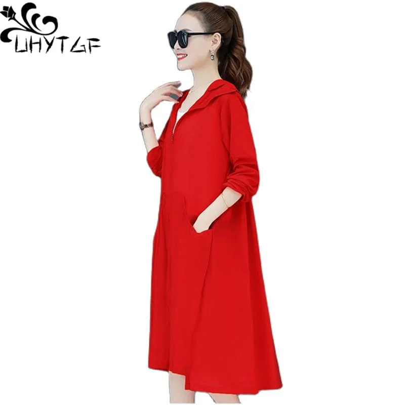 UHYTGF 3XL Hooded Summer Coat Women's Long-Sleeved Anti-UV Breathable Thin Sun Protection Clothing Casual Female Top Jacket 1718
UHYTGF 3XL Hooded Summer Coat Women's Long-Sleeved Anti-UV Breathable Thin Sun Protection Clothing Casual Female Top Jacket 1718