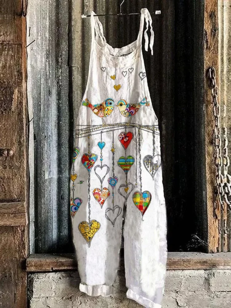 New Women's Strap Pants Fashionable, Fresh, Sweet, Loose, Oversized Age Reducing Printed Pattern jumpsuit 2024
New Women's Strap Pants Fashionable, Fresh, Sweet, Loose, Oversized Age Reducing Printed Pattern jumpsuit 2024