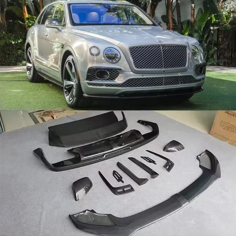 Накладки из настоящего карбона для Bentley Bentayga 2016-2022: передний сплиттер, задний диффузор, спойлер бампера, накладки на противотуманные фары, воздуховоды, накладки на зеркала.
Накладки из настоящего карбона для Bentley Bentayga 2016-2022: передний сплиттер, задний диффузор, спойлер бампера, накладки на противотуманные фары, воздуховоды, накладки на зеркала.
