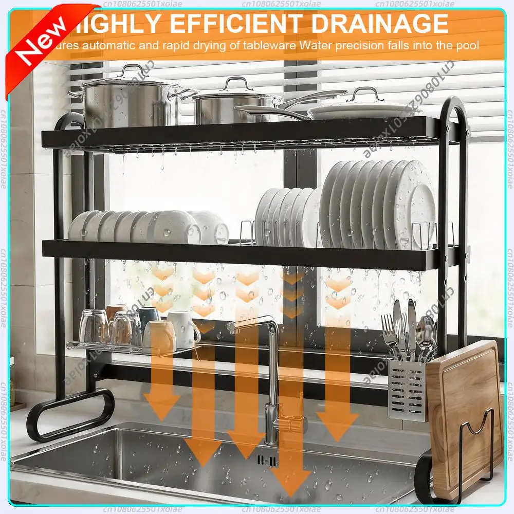 Kitchen Counter Dishrack Anti-Slip Over Sink Dish Drying Rack Large Capacity Thickened Sink Rack for Draining & Storing Dishes
Kitchen Counter Dishrack Anti-Slip Over Sink Dish Drying Rack Large Capacity Thickened Sink Rack for Draining & Storing Dishes