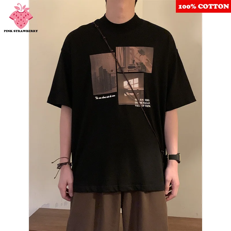 American Retro T-shirt Men's Summer 2025 New 100% Cotton short sleeve Pattern Print T-shirt Casual Loose Y2k Top mens clothing
American Retro T-shirt Men's Summer 2025 New 100% Cotton short sleeve Pattern Print T-shirt Casual Loose Y2k Top mens clothing