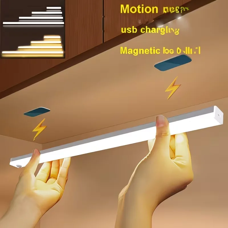 LED Motion Sensor Light Wireless LED Night Light Type C Rechargeable Light Cabinet Wardrobe Lamp Staircase Backlight For Kitchen
LED Motion Sensor Light Wireless LED Night Light Type C Rechargeable Light Cabinet Wardrobe Lamp Staircase Backlight For Kitchen
