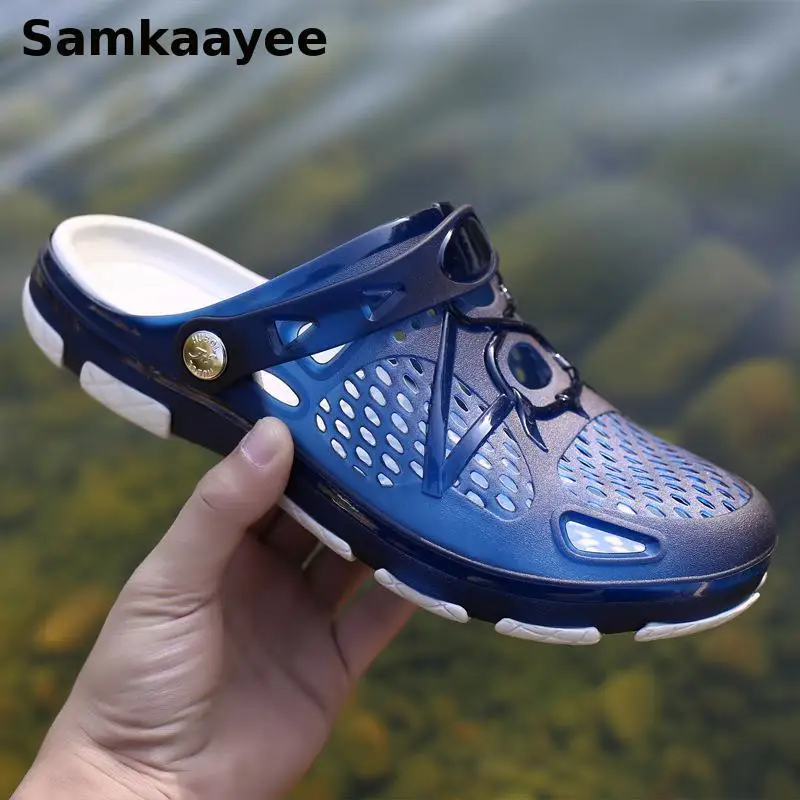 40-45 Mens Mules Clogs Summer Beach Shoes Male Sandals Soft Bottom Slippers Slip-On Zapatos Hollow Breathable Non-Slip Footwear
40-45 Mens Mules Clogs Summer Beach Shoes Male Sandals Soft Bottom Slippers Slip-On Zapatos Hollow Breathable Non-Slip Footwear