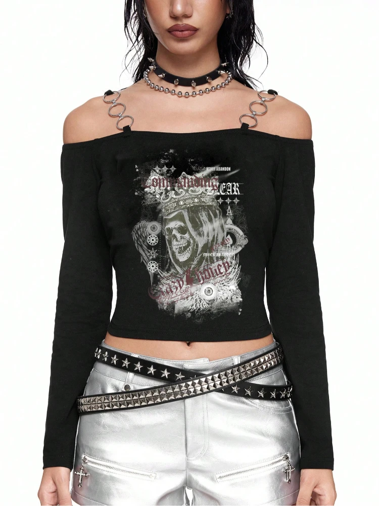 Summer women's gothic street fashion Peplum top retro hand-painted devil clown pattern long sleeved hooded wrapped T-shirt Y2k c
Summer women's gothic street fashion Peplum top retro hand-painted devil clown pattern long sleeved hooded wrapped T-shirt Y2k c