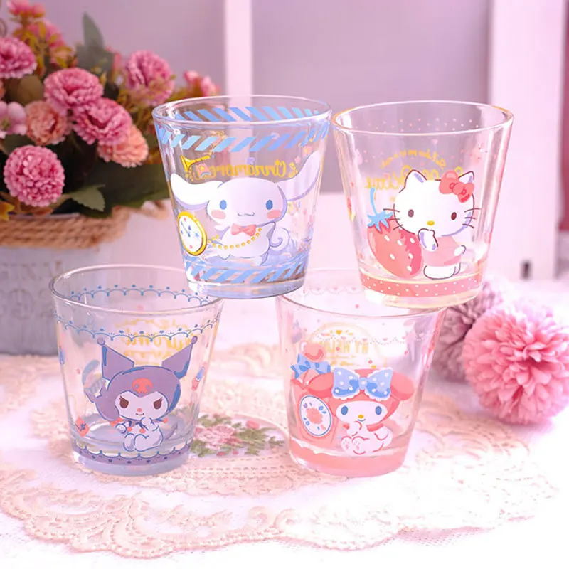 300ml Sanrio Hello Kitty Cartoon Drinking Glass Cinnamoroll Kuromi Milk Cups Kawaii Water Cup Juice Glass Bathroom Mouthwash Cup
300ml Sanrio Hello Kitty Cartoon Drinking Glass Cinnamoroll Kuromi Milk Cups Kawaii Water Cup Juice Glass Bathroom Mouthwash Cup