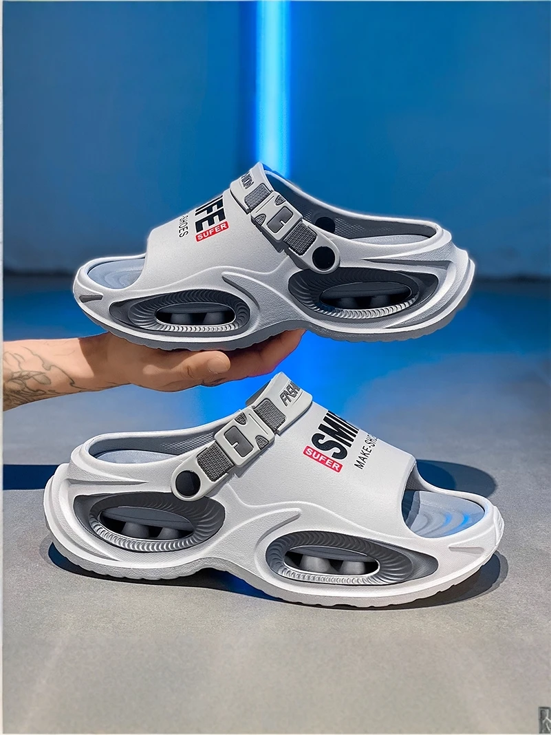 Мужские летние модные спортивные сандалии, уличные противоскользящие износостойкие пляжные тапочки для вождения, Thi Bot на низком каблуке из ЭВА
Мужские летние модные спортивные сандалии, уличные противоскользящие износостойкие пляжные тапочки для вождения, Thi Bot на низком каблуке из ЭВА