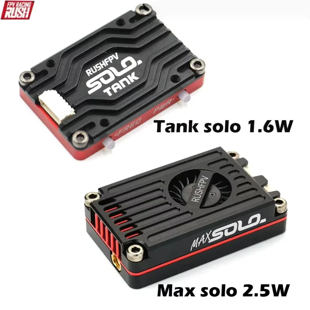 RUSHFPV RUSH MAX SOLO / TANK SOLO 5.8GHz 2.5W / 1.6W High Power 48CH VTX CNC Shell For RC FPV Long Range Racing Drone
RUSHFPV RUSH MAX SOLO / TANK SOLO 5.8GHz 2.5W / 1.6W High Power 48CH VTX CNC Shell For RC FPV Long Range Racing Drone
