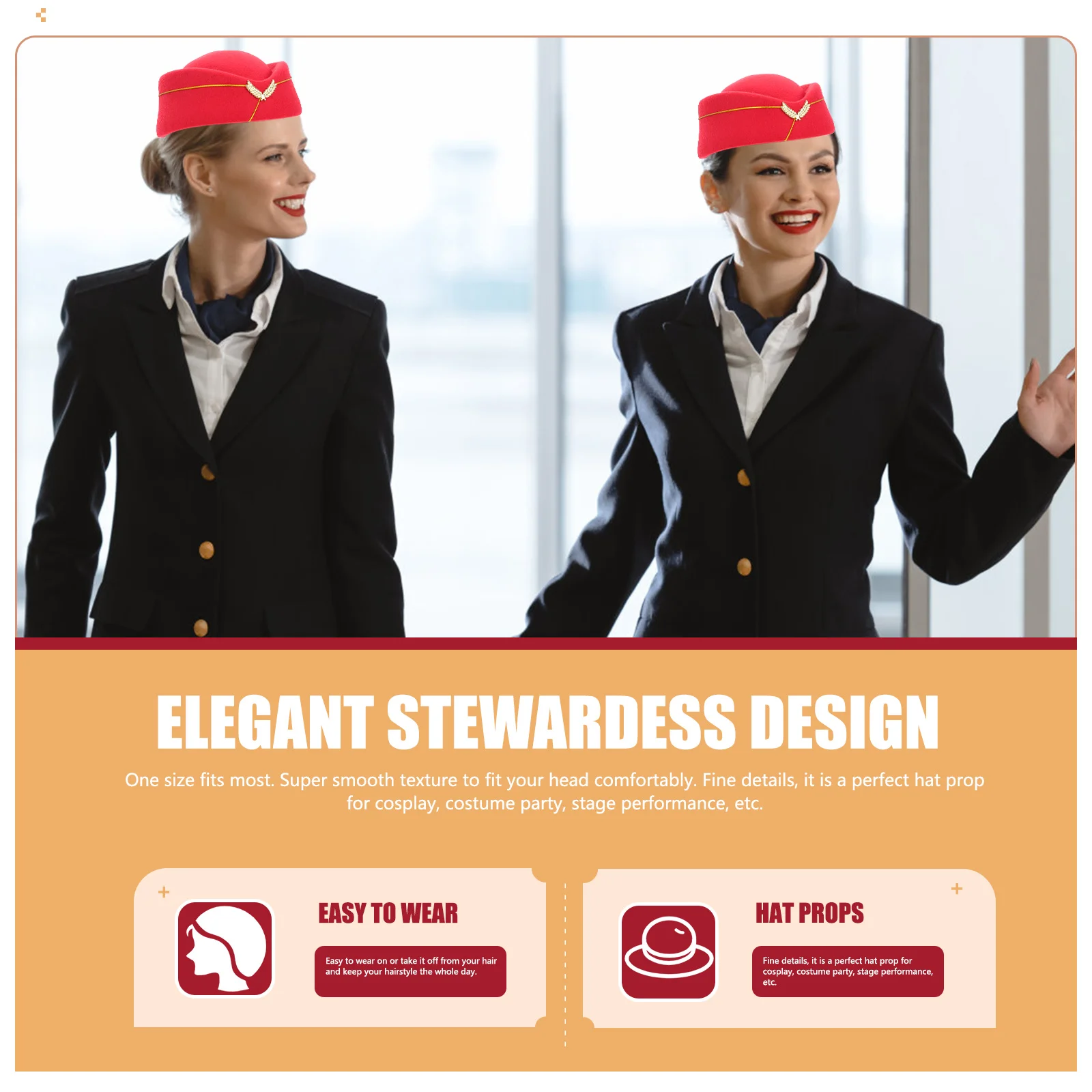 Stewardess Hat Airline Attendant Decorative Pillbox Hats for Women Kids Bright Size Fits Most Cosplay Costume Party
Stewardess Hat Airline Attendant Decorative Pillbox Hats for Women Kids Bright Size Fits Most Cosplay Costume Party