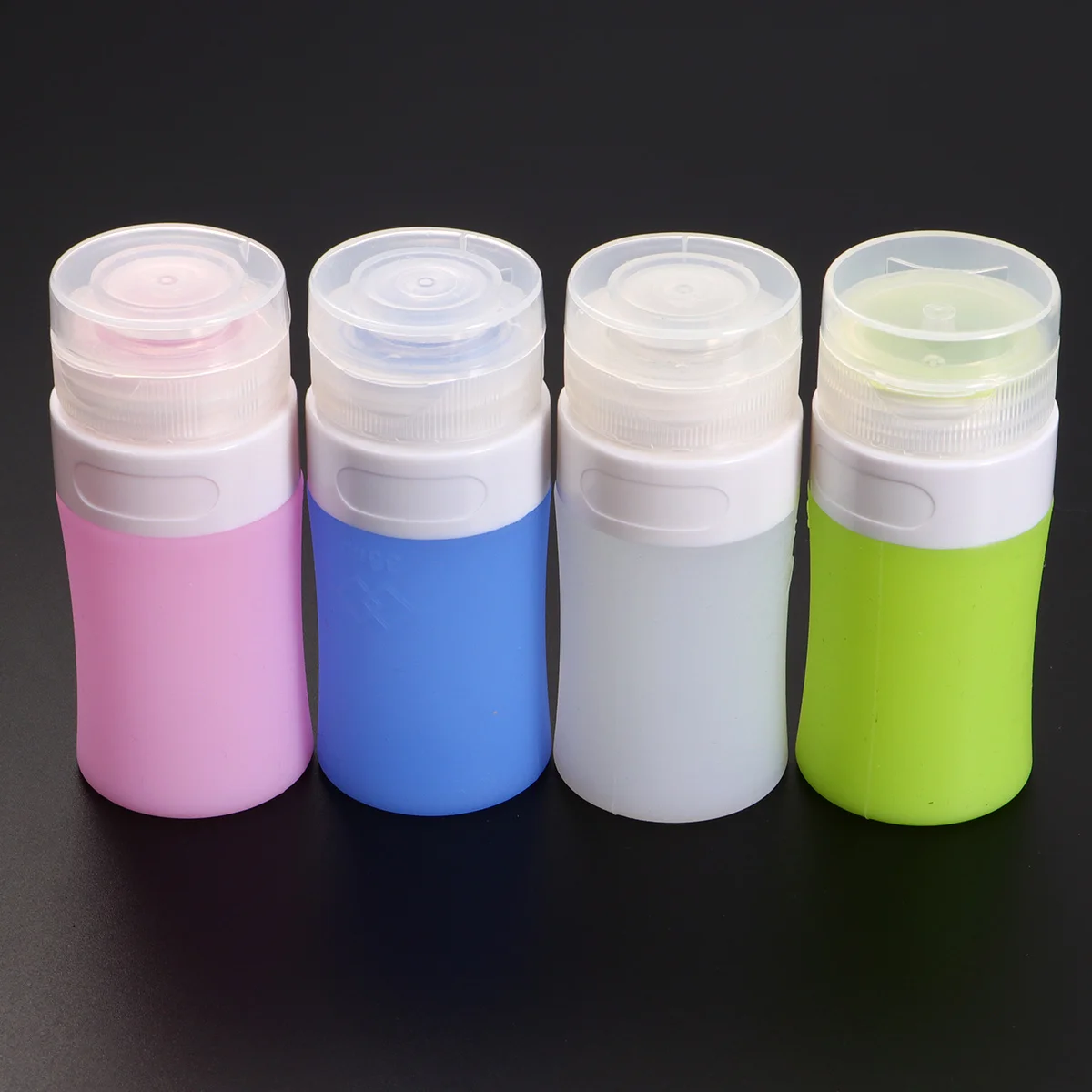 4Pcs Silicone Bottles Travel Containers Empty Lotion Storage Portable Leakproof Travel Bottles 38Ml Assorted Colors
4Pcs Silicone Bottles Travel Containers Empty Lotion Storage Portable Leakproof Travel Bottles 38Ml Assorted Colors