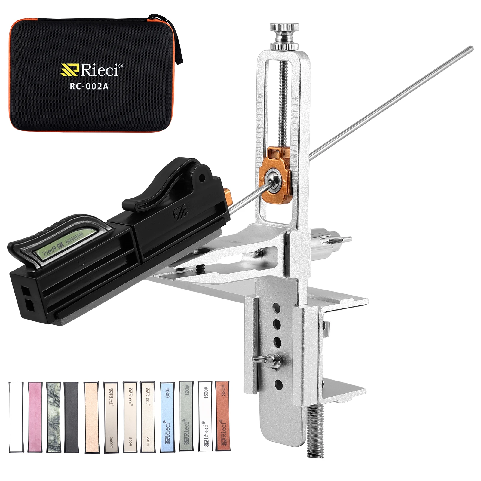 Fixed Angle Sharpening Kit with 12 Whetstones Precisely Controlled Angle 15-30° Professional Knife Sharpener System with Base
Fixed Angle Sharpening Kit with 12 Whetstones Precisely Controlled Angle 15-30° Professional Knife Sharpener System with Base