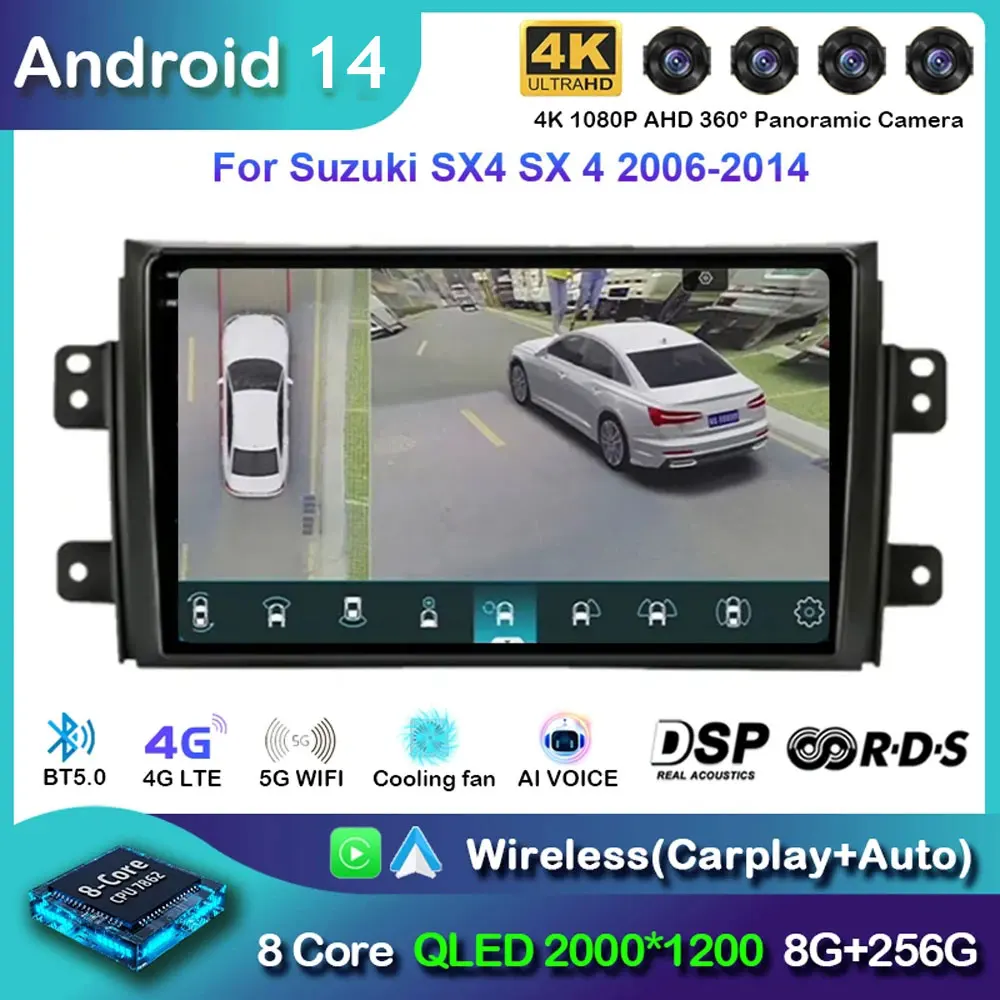 Автомагнитола Carplay на Android 14 для Suzuki SX4 2006-2013 Fiat Sedici 2005-2014, GPS-навигация, мультимедийный плеер, стерео, Wi-Fi + 4G
Автомагнитола Carplay на Android 14 для Suzuki SX4 2006-2013 Fiat Sedici 2005-2014, GPS-навигация, мультимедийный плеер, стерео, Wi-Fi + 4G