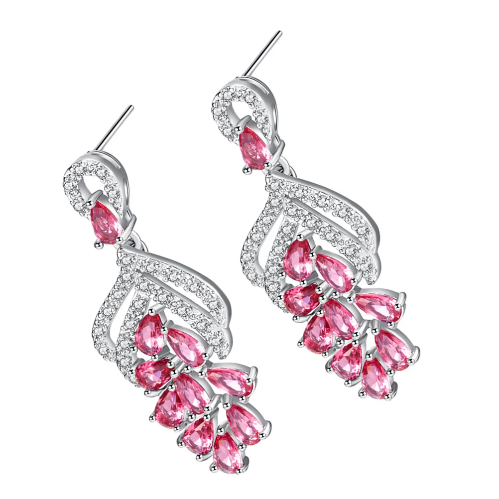 Pink Zircon Stud Earrings Birthday Women Gift Trendy Jewel Micro-clayed Tassel Miss
Pink Zircon Stud Earrings Birthday Women Gift Trendy Jewel Micro-clayed Tassel Miss