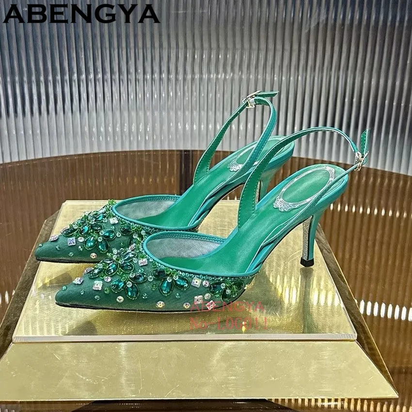 Super Thin Heels Sandals Women Air Mesh High Heel Party Shoes For Women Summer Slingback Women's Gladiator Sandalias Mujer
Super Thin Heels Sandals Women Air Mesh High Heel Party Shoes For Women Summer Slingback Women's Gladiator Sandalias Mujer