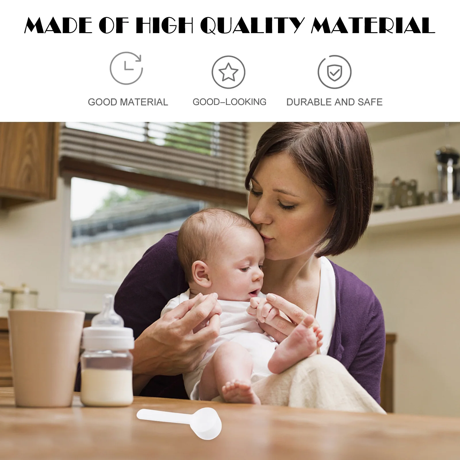 100Pcs Milk Powder Measuring Spoons Flat Bottom Design Safe PP Material Suitable for Baby Milk Powder Kitchen Seasoning
100Pcs Milk Powder Measuring Spoons Flat Bottom Design Safe PP Material Suitable for Baby Milk Powder Kitchen Seasoning