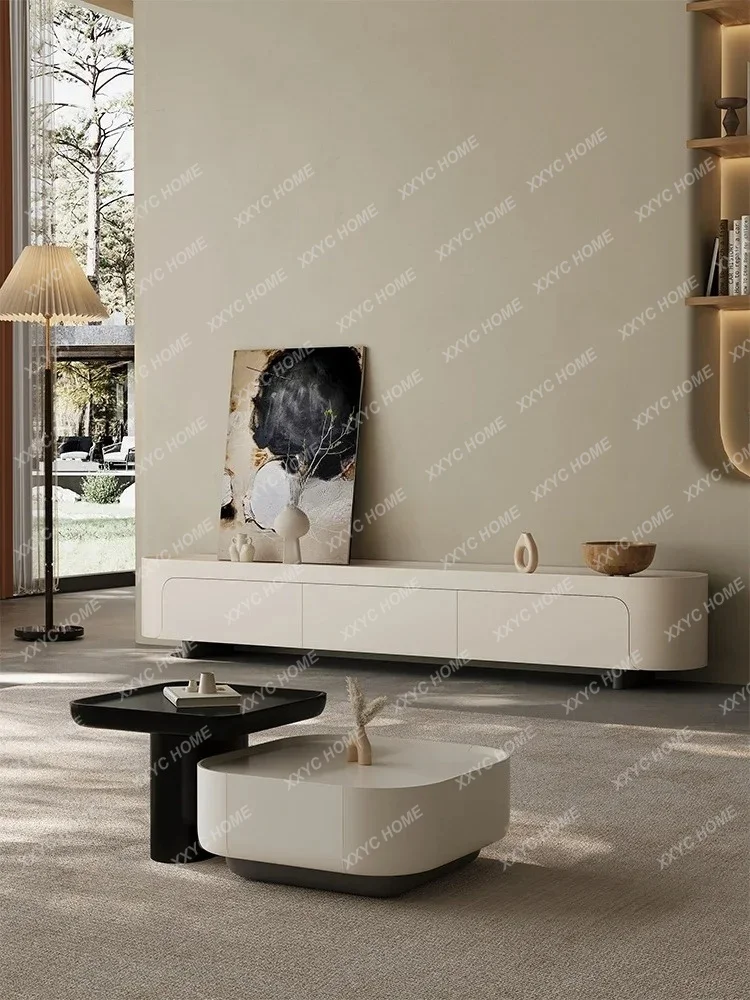 yj21 Wabi-sabi Cream Style TV Cabinet Modern Minimalist Living Room High-end Lacquer Floor Cabinet
yj21 Wabi-sabi Cream Style TV Cabinet Modern Minimalist Living Room High-end Lacquer Floor Cabinet