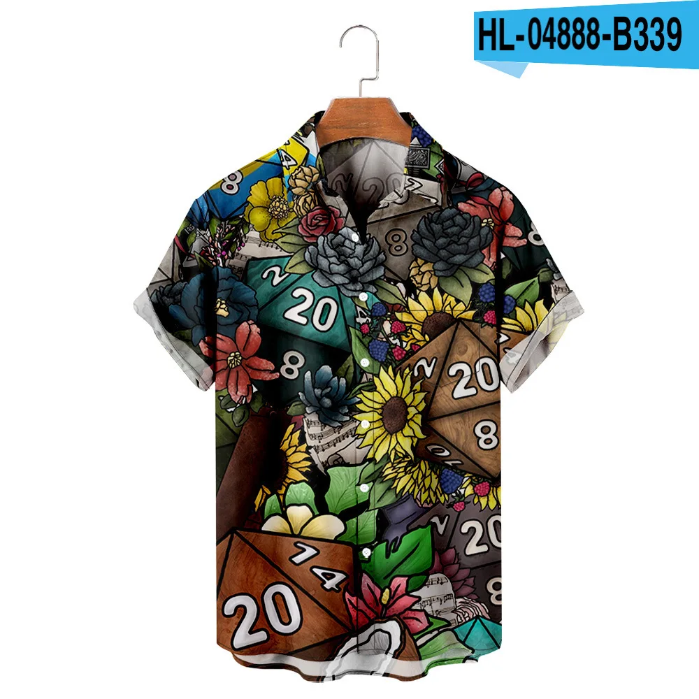 New Men Shirts Dice 3D Print Summer Vacation Cool Tops with Pocket European Size for Men Streetwear
New Men Shirts Dice 3D Print Summer Vacation Cool Tops with Pocket European Size for Men Streetwear