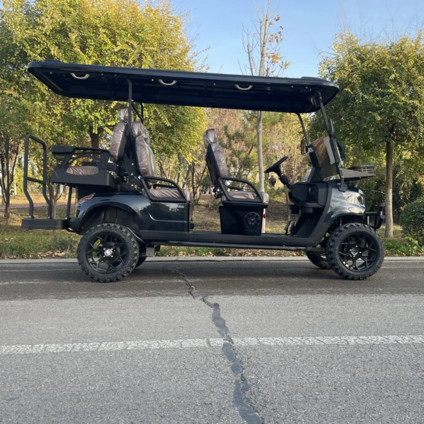Newest 72V Lithium Battery 4 6 Seats Electric Golf Cart Hunting Vehicle With Folding Glass And Bumper Conversion Motor Golf Cart
Newest 72V Lithium Battery 4 6 Seats Electric Golf Cart Hunting Vehicle With Folding Glass And Bumper Conversion Motor Golf Cart