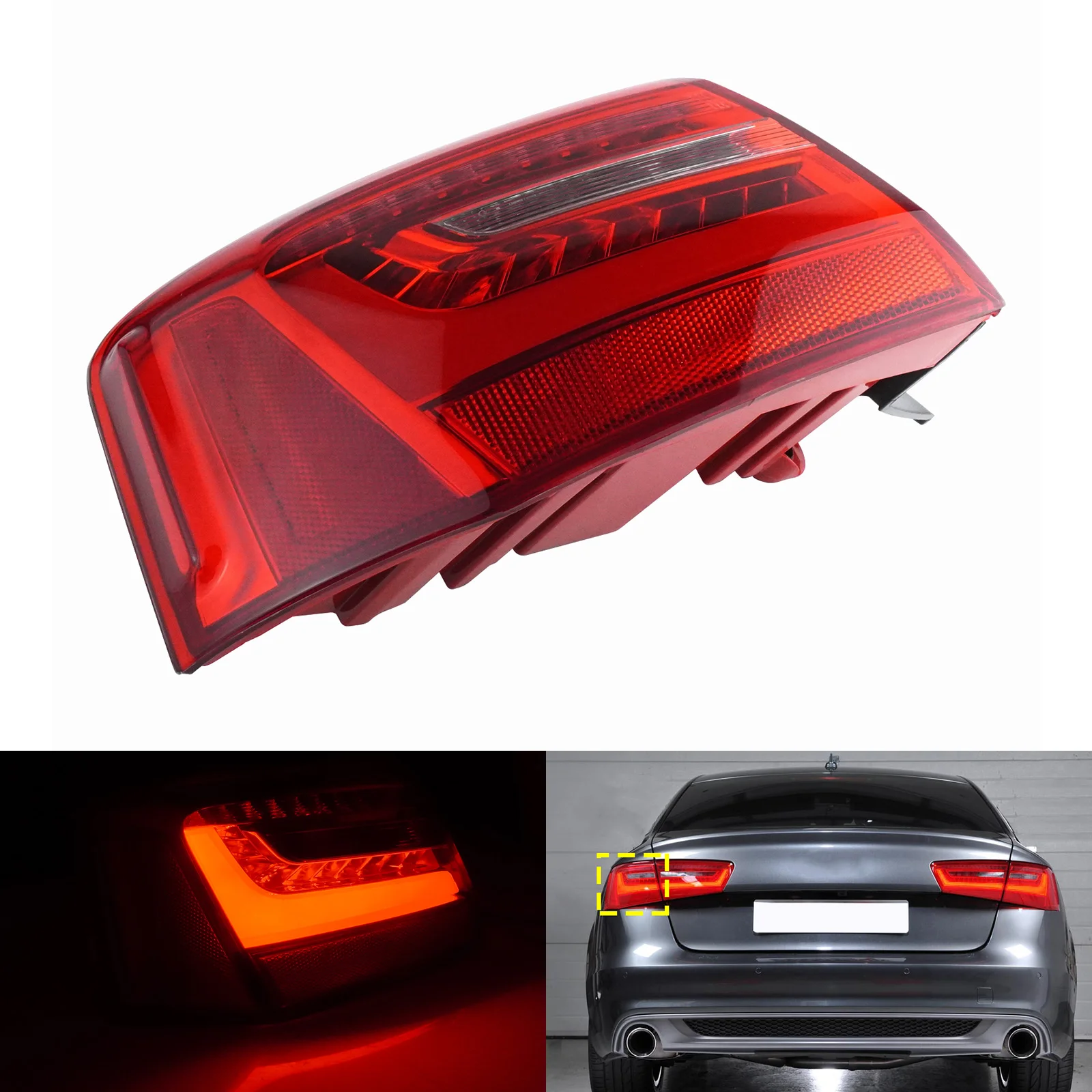 For Audi A6 S6 C7 Saloon 2012-15 Left LED Rear Outer Tail Brake Light 4GD945095A
For Audi A6 S6 C7 Saloon 2012-15 Left LED Rear Outer Tail Brake Light 4GD945095A