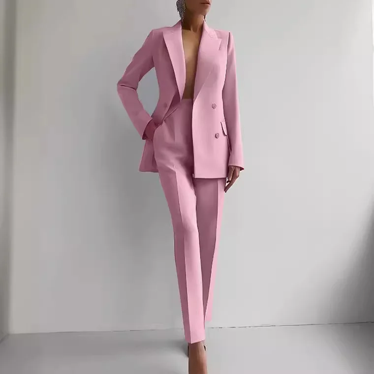 Spring Faion Casual Women's Suit Set Profional Clothing Long Sve Long Pants Other Material 00% Student School orm
Spring Faion Casual Women's Suit Set Profional Clothing Long Sve Long Pants Other Material 00% Student School orm