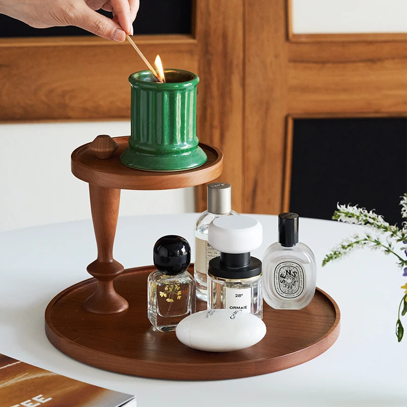 Double-Layer Wooden Tray Cherry Wood Mug Rack Mid-Century Desktop Organizer for Aromatherapy or Kitchen Cup Storage
Double-Layer Wooden Tray Cherry Wood Mug Rack Mid-Century Desktop Organizer for Aromatherapy or Kitchen Cup Storage